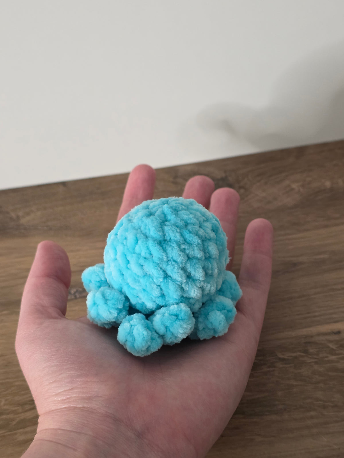 Mini Octopus Plushie w/ Glittery Colored Eyes