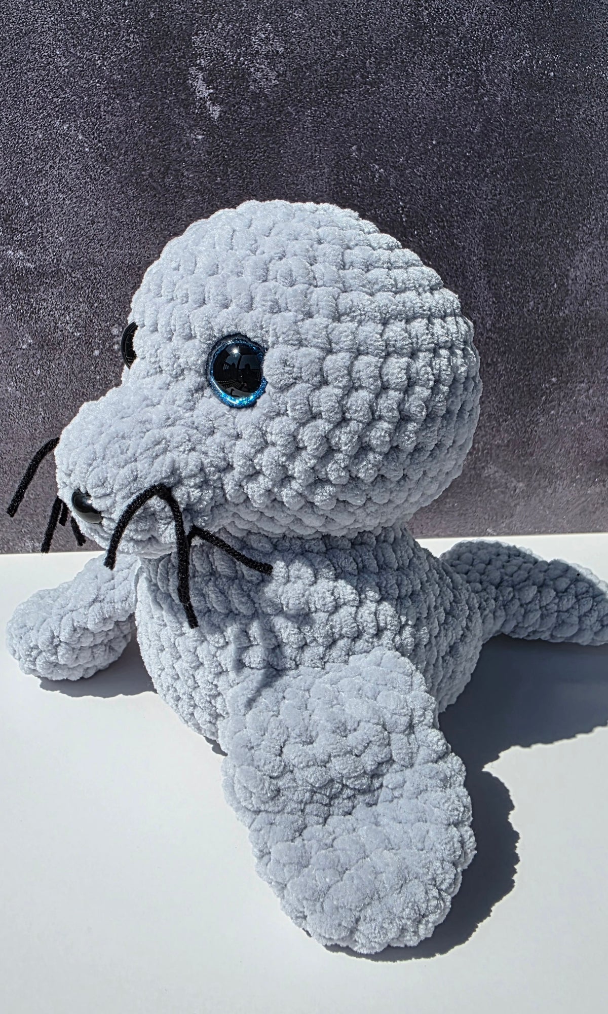Seal Plushie w/ Glittery Colored Eyes