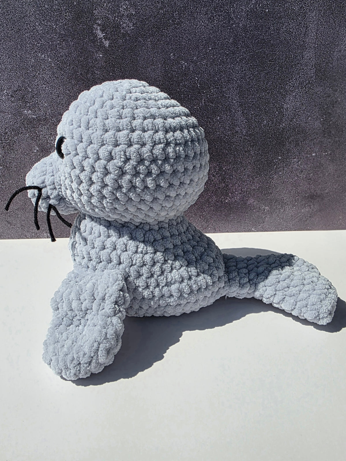 Seal Plushie w/ Glittery Colored Eyes
